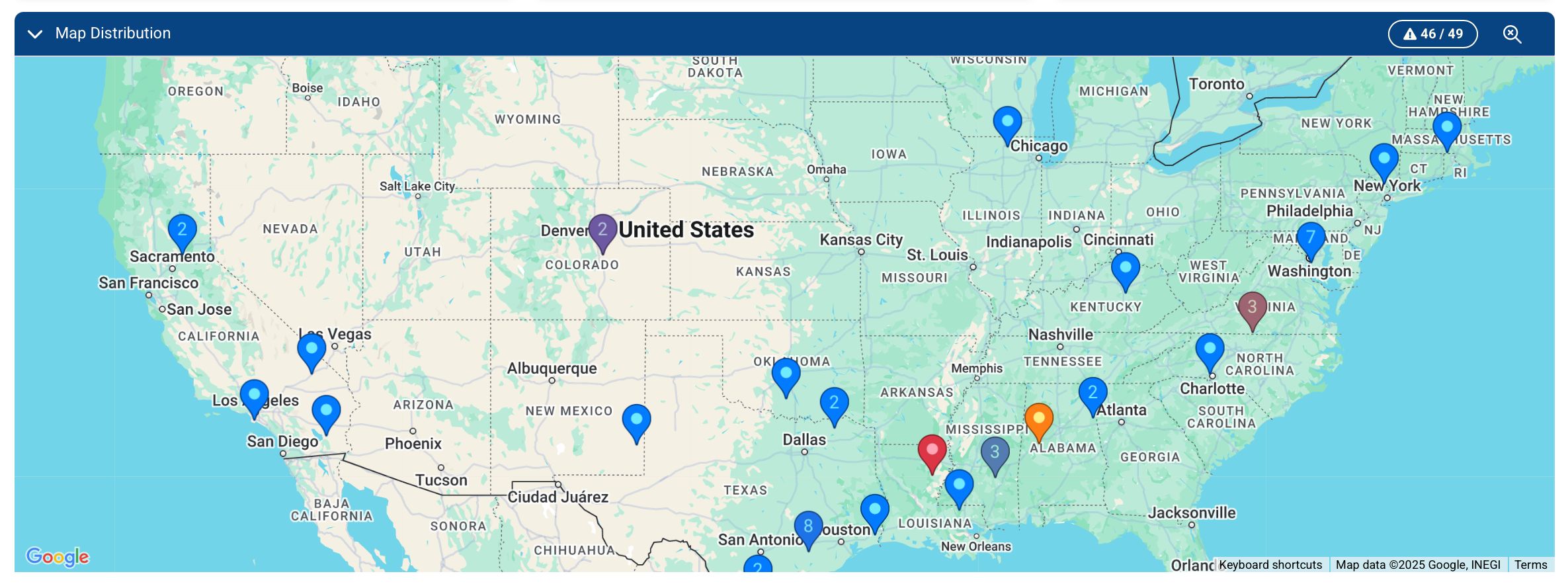 Exploring the Map Distribution