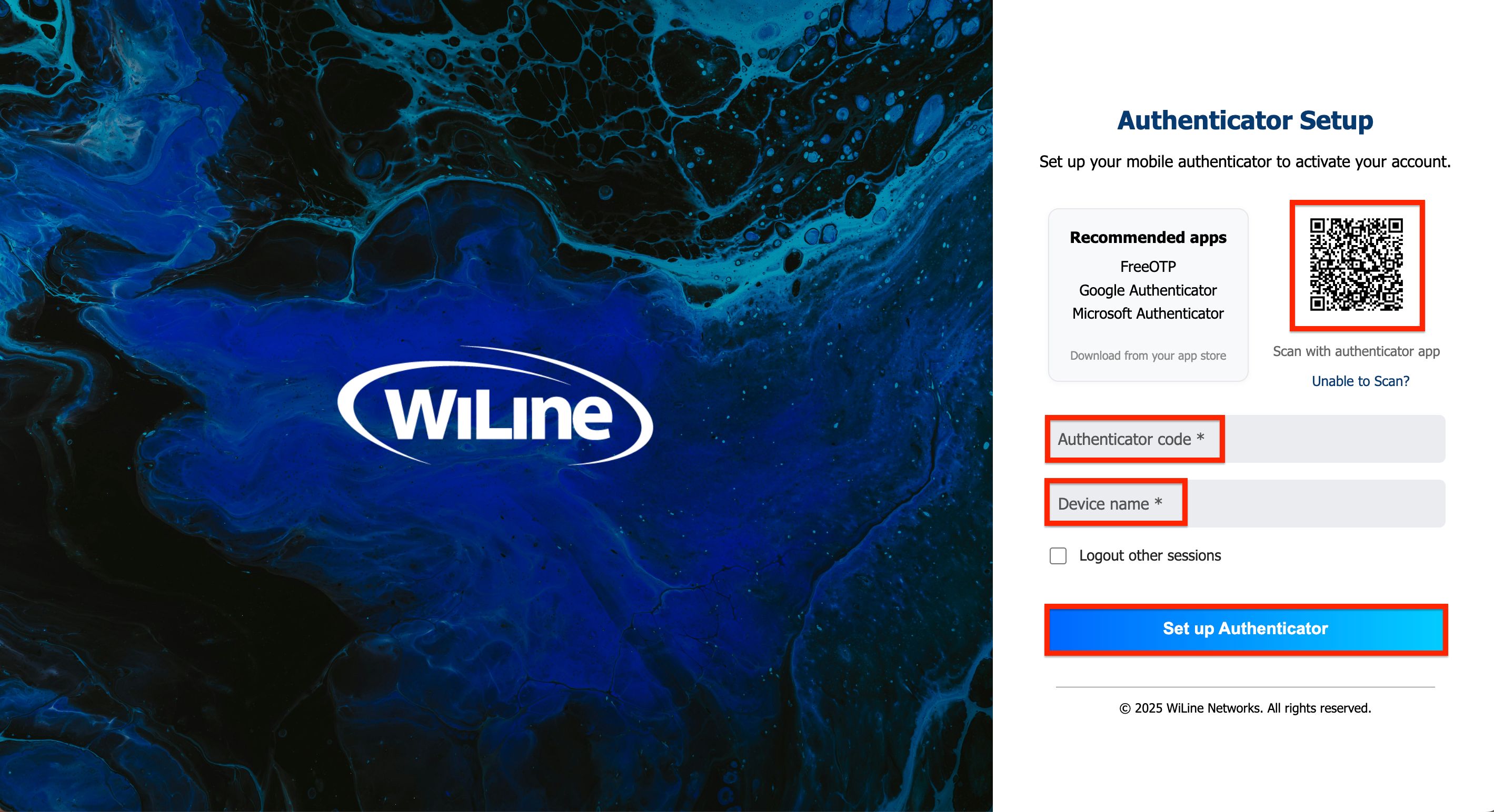 Reset Password Pop-up