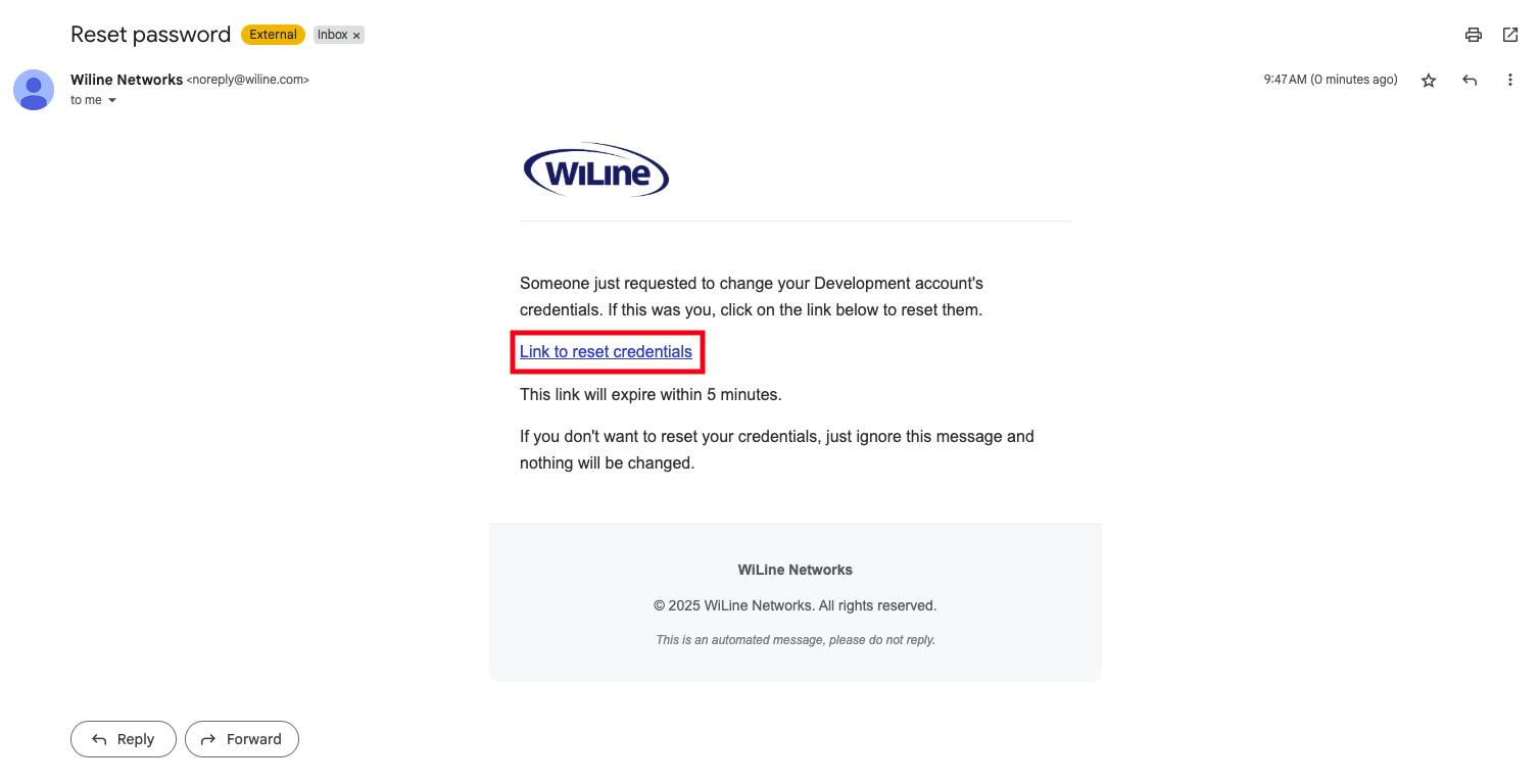 Forgot Password Step 3
