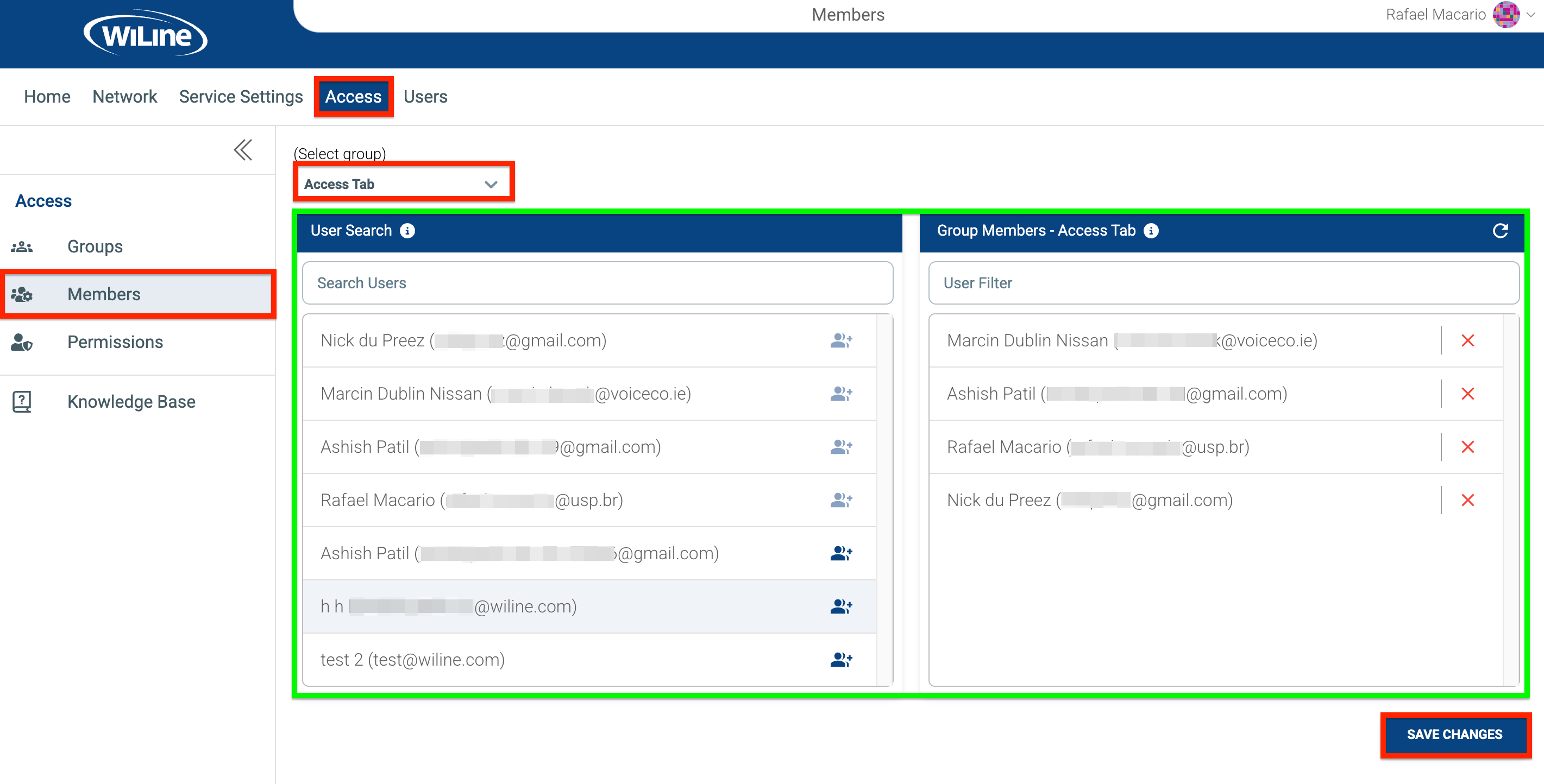 Manage Group Members